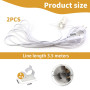 LongZYU 2 Pièces Câble pour Lampe à Sel Blanc avec Prise Européenne et Interrupteur 3,5 m Isolation Câble Douille pour Lampe de 
