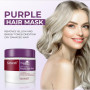 Karseell Violet Masque Cheveux Neutralise Les Reflets Jaunes, Répare Les Cheveux Abîmés, pour Cheveux Blonds, Platine, Blancs Ou