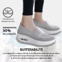 Femmes Minceur Chaussures Taille 35-42eu Marche Baskets Plate-Forme Chaussures Poids Air Léger Engrener Elastic Sports en Yoga à
