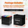 KAEFUYS marker Feutres Alcool Professionnels 80 Couleurs – Twinmarkers Double Pointe pour Coloriage Adulte, Art, Croquis et Écri
