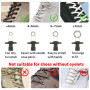 Vandomrise No Tie Lacets, Imperméables Silicon Shoelaces, Lacets Elastique Sans Noeud pour Enfants et Adultes, pour Shoes Sneake