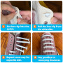 Vandomrise No Tie Lacets, Imperméables Silicon Shoelaces, Lacets Elastique Sans Noeud pour Enfants et Adultes, pour Shoes Sneake