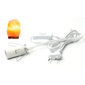 Hotloop Câbles pour Lampe de Sel avec Interrupteur - E14 Lampe Prise FR (Européenne) - 1,8 m isolation Câble Douille pour Lampe 