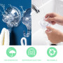 Fervalyna Lot de 6 Crochet Ventouse Transparent, Crochet a Ventouse pour Salle de Bains et Cuisine, Crochets à Ventouse Murale, 