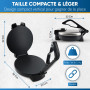 StarBlue Machine à Roti 25,4 cm avec chauffe-roti gratuit et poignée amovible – Chapati, tortilla, Roti AC220-240 V 50/60 Hz 120