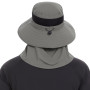 Bassdash Chapeau de Soleil Respirant UPF 50+ avec Couvre-Visage Amovible et Rabat de Cou Chapeau Unisexe à Large Bord résistant 