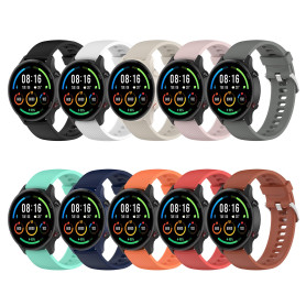 CHULN 10 Pièces Bracelet pour Xiaomi Watch - 22mm Silicone Réglable Sport pour Mi Watch/S1/S1 Active/Color Sport