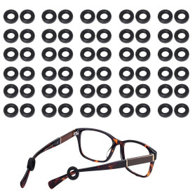 JEYORZY 30 Paires de Porte-Lunettes en Silicone Anti-Dérapant, Coussinets d'oreille de Lunettes Anti-dérapants, Lunettes Oreille
