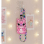 Porte-carte Lilo & Stitch Angel & Stitch – Étui silicone rose + cordon tour de cou coloré – Badge scolaire/carte d’identité/pass