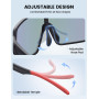 Lamicall Lunettes de Soleil Polarisées Cyclisme, [29g Ultra-Légère] Protection UV400, TR90-Monture, Lunettes de Soleil de Sport 