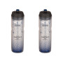 ZEFAL Pack Arctica 75 - Lot de Deux Bidons Vélo 750 ML - Gourde Vélo Isotherme - Inodore et Etanche - Bidon Sport sans BPA - Arg