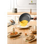 ROSSETTO Batterie de Cuisine, Set de casserole poele induction avec poignée amovible et revêtement anti-adhésif en céramique, em