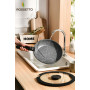 ROSSETTO Batterie de Cuisine, Set de casserole poele induction avec poignée amovible et revêtement anti-adhésif en céramique, em