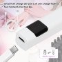 Lampe UV Ongles Gel, Mini Lampe à Ongles LED, Petite Lampe à Ongles avec Support, Séchage Rapide USB Portable UV Lampe Ongles Ge