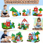 COOLJOYA Construction Magnetique Enfant Cube Magnétique 150 Pièces, Jeu Aimant Magnetic avec Jeux Aimants Magnetique, Jouet Éduc