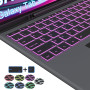 VANKEYPAD Étui Clavier pour Samsung Galaxy Tab S10 Ultra/S9 Ultra/S8 Ultra 14.6" - 7 Couleurs Rétroéclairées Tablette Coque sans