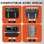 UNBOX 2 Pièces Moule Gaufre Air Fryer pour friteuse à air chaud Ninja AF400EU, SL400, AF500, Cosori Twinfry 10L - Accessoires Ai
