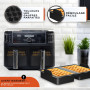 UNBOX 2 Pièces Moule Gaufre Air Fryer pour friteuse à air chaud Ninja AF400EU, SL400, AF500, Cosori Twinfry 10L - Accessoires Ai