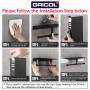 Gricol Porte Rouleau de Papier Toilette Hygiénique sans Perçage avec Etagère de Téléphone Portable Support Mural Double pour Sal