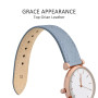 WOCCI Grace Bracelets de Montre, Cuir de Grain Supérieur, Libération Rapide, Bandes de Remplacement, Boucle En Acier Inoxydable,