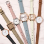 WOCCI Grace Bracelets de Montre, Cuir de Grain Supérieur, Libération Rapide, Bandes de Remplacement, Boucle En Acier Inoxydable,