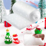 Prmape 3 Pièces Neige Artificielle de Noël, 80 * 150cm Couverture de Neige de Noël, Couverture Effet Neige Artificielle Blanche 