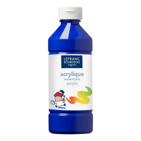 Lefranc Bourgeois - Acrylique liquide Essentiel pour enfants - Bouteille 500 ml - Bleu foncé