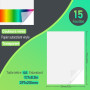 Tixlux 15 feuilles de papier autocollant en vinyle pour imprimante à jet d'encre, transparent, autocollant, sèche rapidement, co