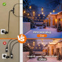 yowin 2 Pièces Connecteur pour Guirlande Exterieure, Connecteur Electrique IP65 Étanche pour LED Lumières de Noël, 2 Broches Ada