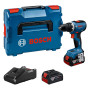 Bosch Professional 18V System Perceuse-visseuse sans fil GSR 18V-65 (moteur sans balais, longueur de tête 166, 2 batteries GBA 1