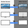 Zhufas 100" Écran de Projection,16: 9 4K HD, Portable Pliable Extérieur pour Vidéoprojecteurs Écran 88" x 48" (221 x 125 cm), po