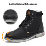 Mishansha Chaussure Hiver Chaude Fourrée Bottines Hiver pour Homme Femme Gr.36-48