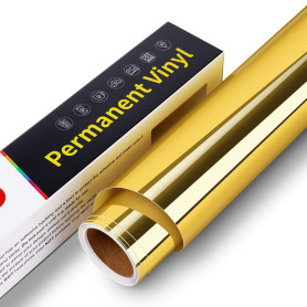 Vinyle Adhésif Permanent - 30,5 cm x 305 cm Rouleau de Vinyle Imperméable Permanent, Vinyle Permanent Adhésif pour Cricut, Silho