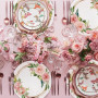 Lot de 50 Sets de Table en Papier Rond, Roses Sets de Table Papier, Ø 34 cm, décoration pour Table, Anniversaires, Mariages, Vac