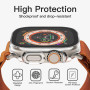 JETech Coque avec Protection Écran pour Apple Watch Ultra 3/2/1 49mm, étui de Protection Complète, Film en Verre Trempé Intégré 