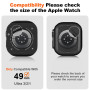 Suphart Compatible avec Coque Apple Watch Ultra 3/2/1 49mm, Métallique Robuste avec Coque Arrière Protection Écran Intégrée pour
