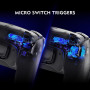 HEXGAMING Manette pour ps5 avec 4 Palette / 8 Joysticks Hall Effect/Câble de Charge/Étui Sac de Transport/Support de Chargeur Ma
