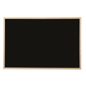 Bi-Office Basic Tableau à craie Noir 60 x 45 cm Cadre en Pin