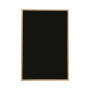 Bi-Office Basic Tableau à craie Noir 60 x 45 cm Cadre en Pin