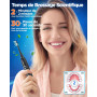 Brosse À Dent Électrique Soniques Adulte avec 8 Têtes - Brosse A Dent Sonique Adulte avec Étui de Voyage, 5 Modes, Étanche IPX7,
