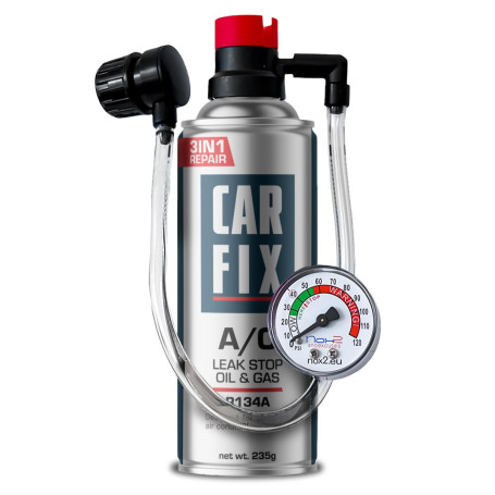 CARFIX Hobby, remplacement r134a, Produit d'étanchéité, réfrigérant, recharge de climatisation de voiture, équivalent 660g, 1 bo