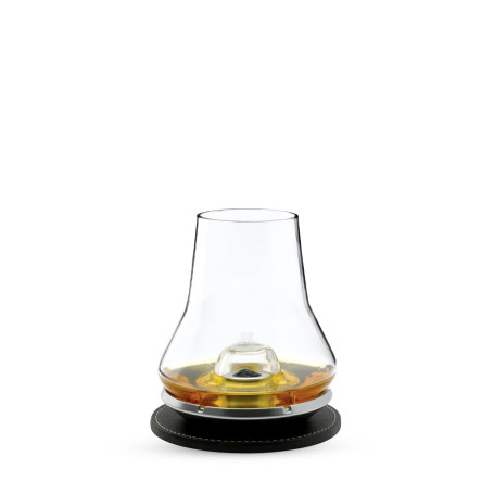 Peugeot- Coffret Dégustation Whisky - Verre à Whisky & Socle Rafraîchissant + Sous-Verre - Idée Cadeau Whisky, Armagnac, Cognac