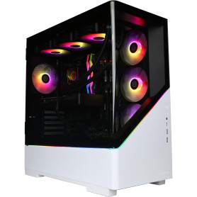 CyberpowerPC Luxe PC Gamer - AMD Ryzen 7 9800X3D, AMD Radeon RX 9070 XT 16GB, RAM 32Go, SSD NVMe 2To, 750W 80+ PSU, Wi-FI, Refro