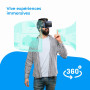 NK Casque Réalité Virtuelle - Casque VR avec Audio Compatible avec iPhone & Android (4,7" - 6,53" Smartphones), Angle de Vision 