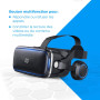 NK Casque Réalité Virtuelle - Casque VR avec Audio Compatible avec iPhone & Android (4,7" - 6,53" Smartphones), Angle de Vision 