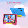 Vekoy Tablette Enfants 7 Pouces Android 13 Tablette pour Enfant 5GB RAM 32GB ROM(TF 128GB) Contrôle Parental, GMS, WiFi, Bluetoo