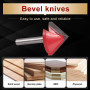Fraise à rainurer KATUR V, Fraise en carbure de tungstène en V pour la gravure CNC, Outil à bois pour fraise en bout avec queue 