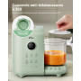 Bear Cuiseur vapeur 6 en 1 avec mixeur Premium pour bébé, vapeur, mélange automatique, chauffage du lait, désinfection, fonction