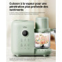 Bear Cuiseur vapeur 6 en 1 avec mixeur Premium pour bébé, vapeur, mélange automatique, chauffage du lait, désinfection, fonction
