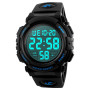 UEOTO Montre Sport Homme Etanche 5ATM, Montre Digitale Hommes avec Alarme/Chronomètre/Rétro-éclairage LED, Montre Militaire Numé
